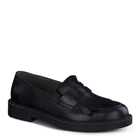 Stacy Flat Flat Paul Green Shoes 6 Black Leather