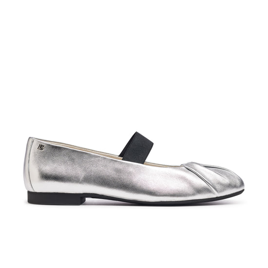 Vail Flat Flat Paul Green Shoes 5.5 Metallic Nappa