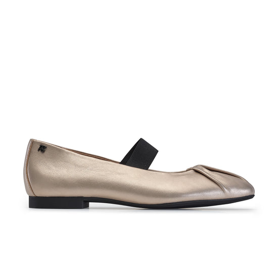 Vail Flat Flat Paul Green Shoes 5.5 Cachemire Metallic Leather