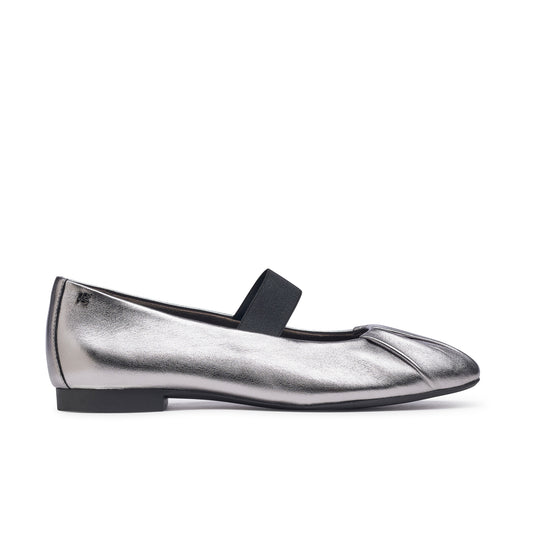 Vail Flat Flat Paul Green Shoes 6 Clay Metallic Nappa