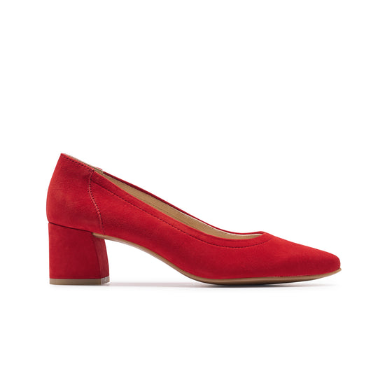 Yvette Pump Heel Paul Green Shoes 5.5 Salsa Suede