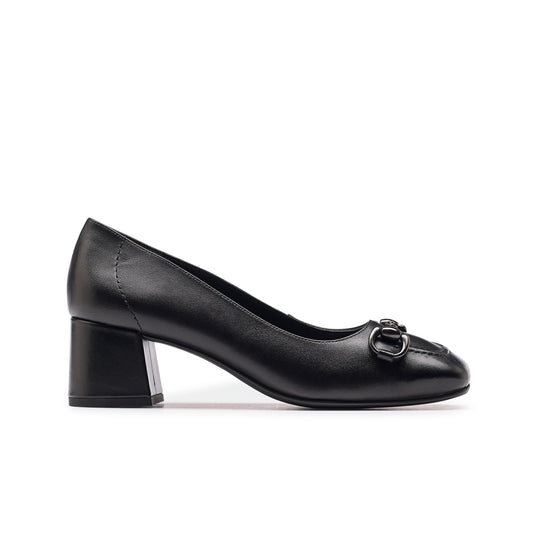 Valetta Pump Heel Paul Green Shoes 6.5 Black Soft Nappa