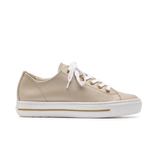 Stefani Sport Sneaker Paul Green Shoes 6 Biscuit Gold Leather