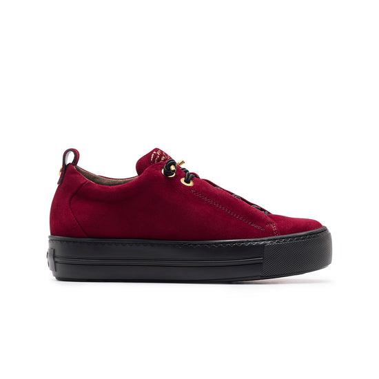 Faye Sneaker Sneaker Paul Green Shoes 5.5 Bordeaux Suede