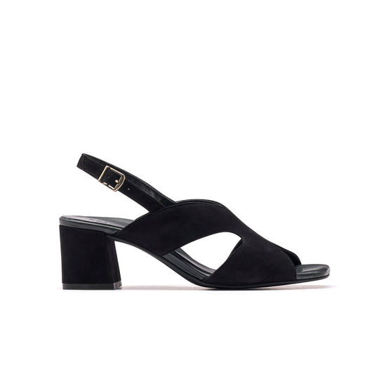 Verona Slingback Heel Heel Paul Green Shoes 5.5 black suede