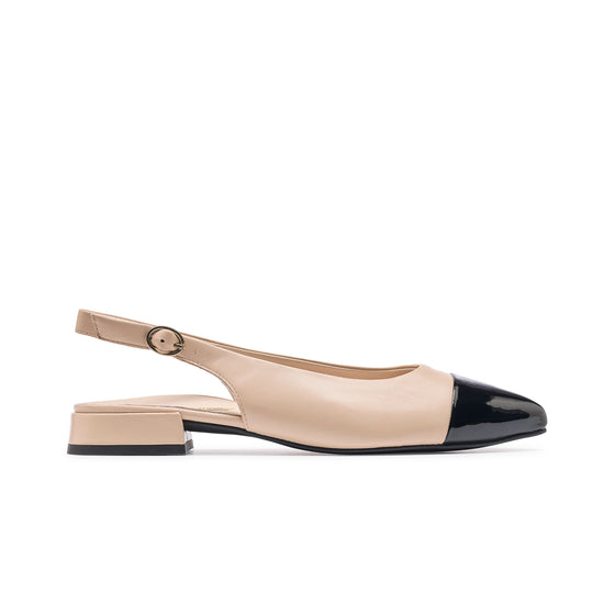 Ynez Flat Heel Paul Green Shoes 6 Black Biscuit Combo
