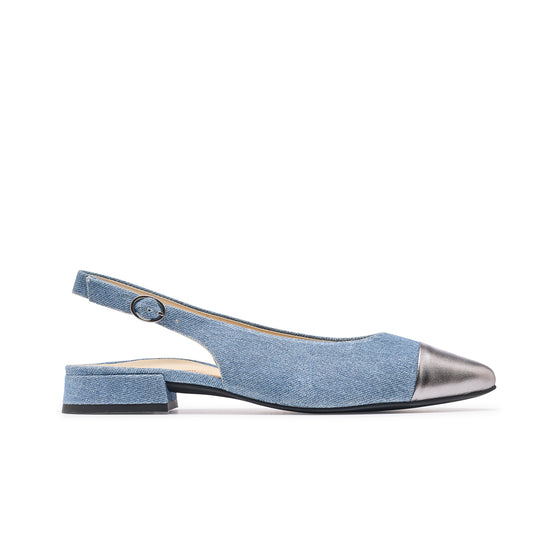 Ynez Flat Flat Paul Green Shoes 6 Clay Denim Jeans Combo