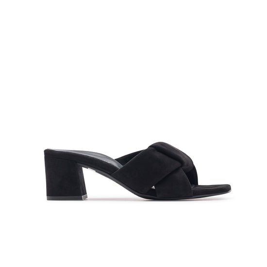 Yasmin Heel Heel Paul Green Shoes 5.5 Black Suede