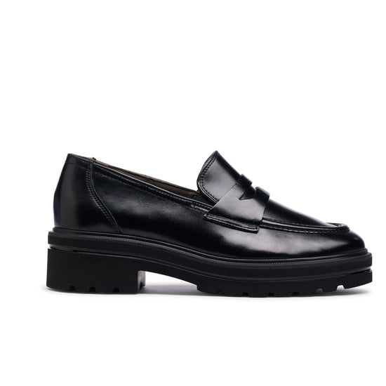 Samone Loafer Loafer Paul Green Shoes 6 Black Brush Leather