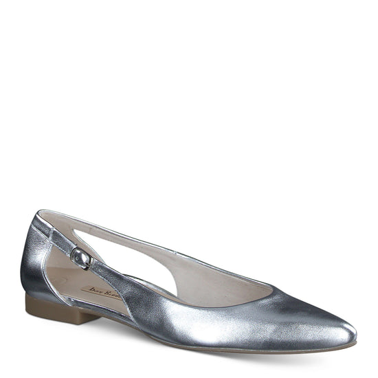 Tyra Flat Flat Paulgreenshoes.com 5.5 Alu Metallic Nappa