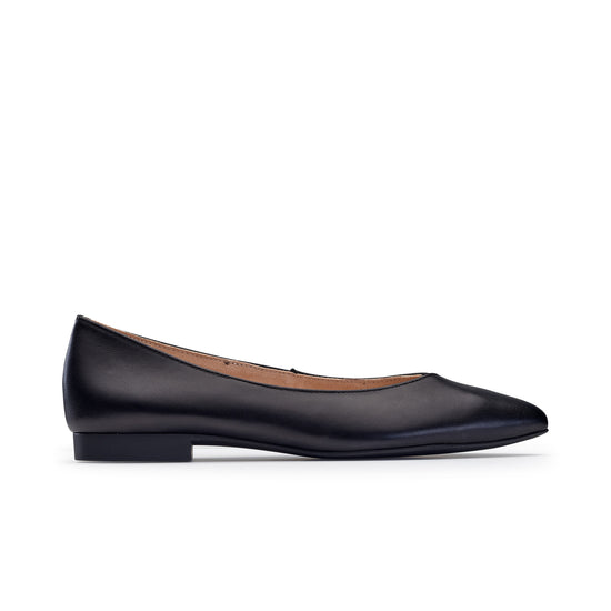 Tia Flat Flat Paulgreenshoes.com 5.5 Black Leather