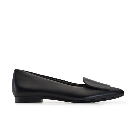 Teddy Flat Flat Paul Green Shoes 5.5 Black Leather