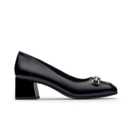 Viviana Pump Heel Paul Green Shoes 6 Black Patent