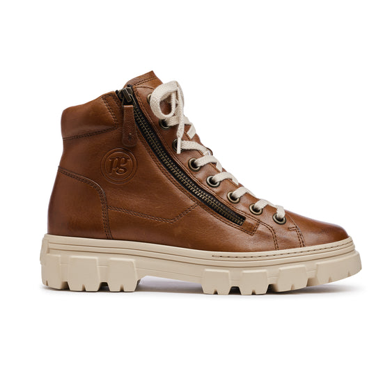 Novi Boot Boot Paul Green Shoes 6 Cognac Washed Leather
