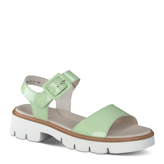 Tasha Sandal Sandal Paul Green Shoes 6 Jade Soft Patent