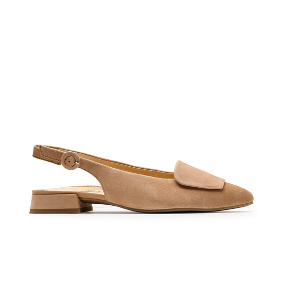 Viola Sling Flat Paul Green Shoes 6 Dakar Suede