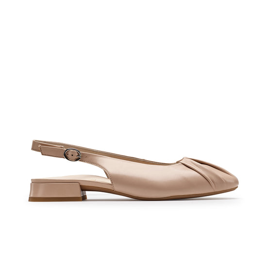 Adele Flat Flat Paul Green Shoes 5.5 Biscuit Soft Nappa