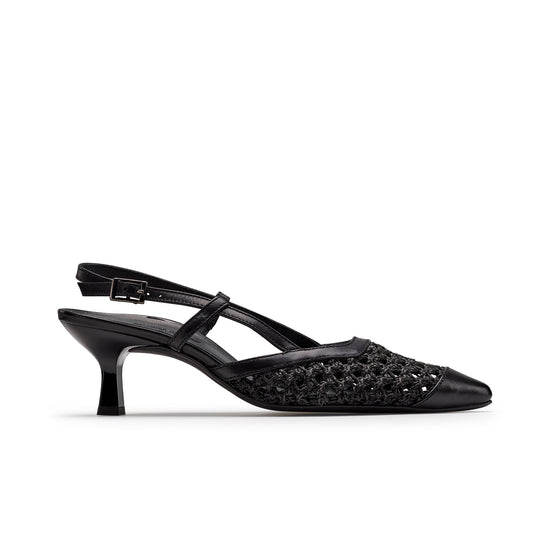 Amica Heel Heel Paul Green Shoes 6 Black Soft Nappa