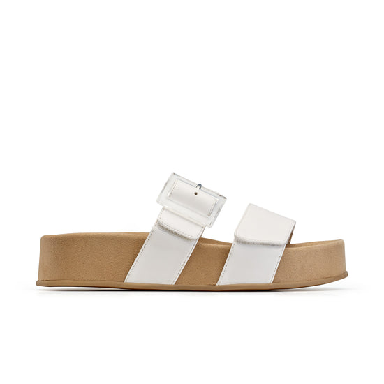 Aloha Slide Sandal Paul Green Shoes 6 White Nappa
