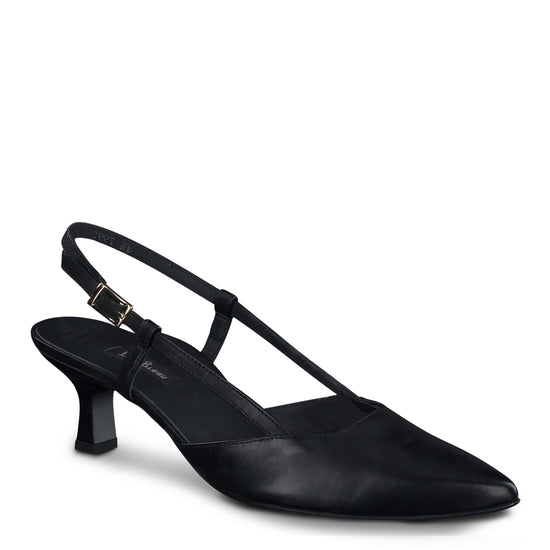 Tabitha Heel Heel Paul Green Shoes 6 Black Leather