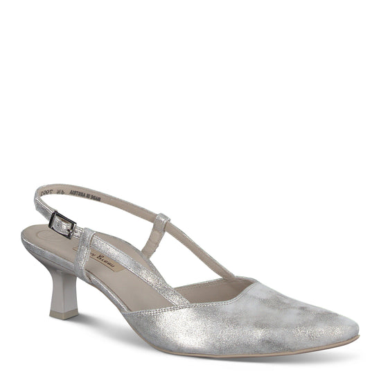 Tabitha Heel Heel Paul Green Shoes 6 Mineral Antic Metallic