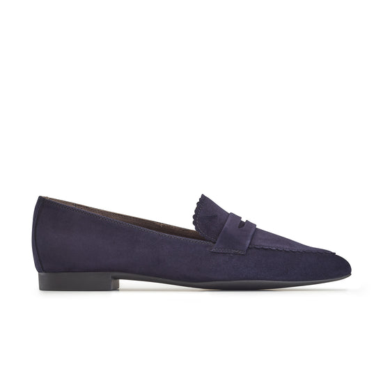 Renley Flat Flat Paul Green Shoes 6 Blue Suede