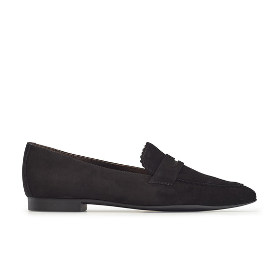 Renley Flat Flat Paul Green Shoes 6 Black Suede