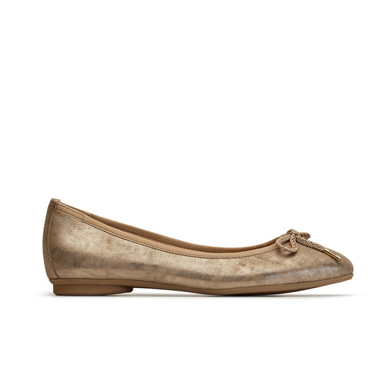 Rylan Flat Flat Paul Green Shoes 6 Champagne Glossy