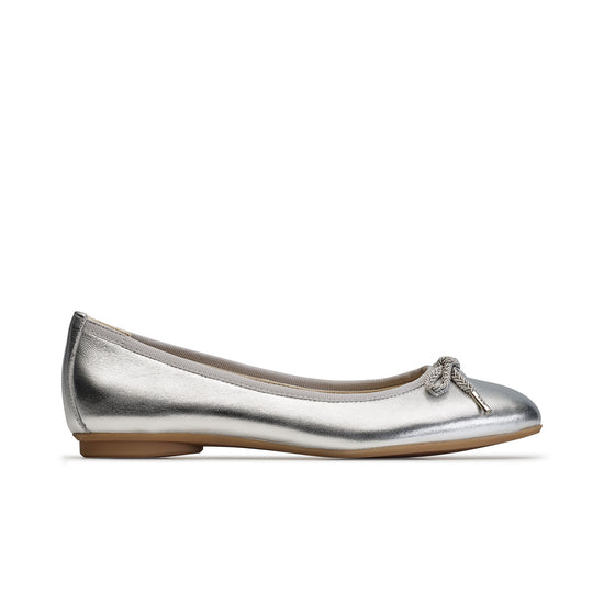 Rylan Flat Flat Paul Green Shoes 6 Metallic Nappa