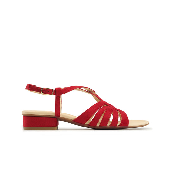 Rumi Sandal Sandal Paul Green Shoes 6 Cherry Velour