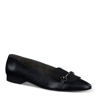 Paul Green Shoes Selena Flat5.5 Black Suede Combo