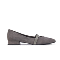 Paul Green Shoes Wendy Flat6 Titan Suede