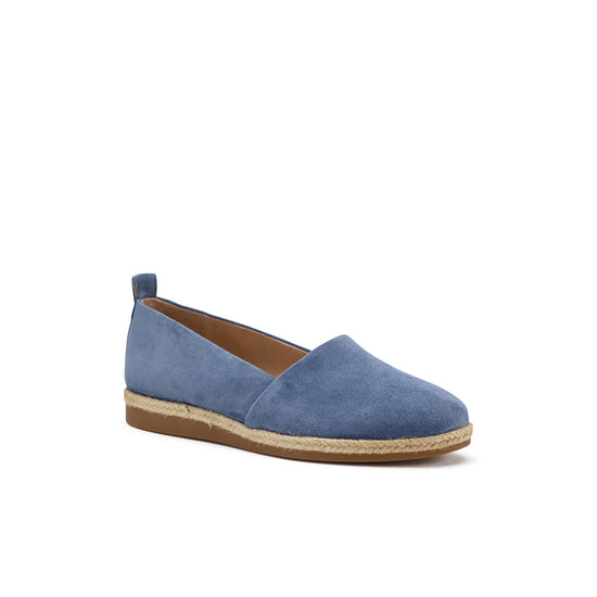 Womens Lake Soft Suede Flat- Paul Green Shoes Des Flat- 3/4 View view 3
