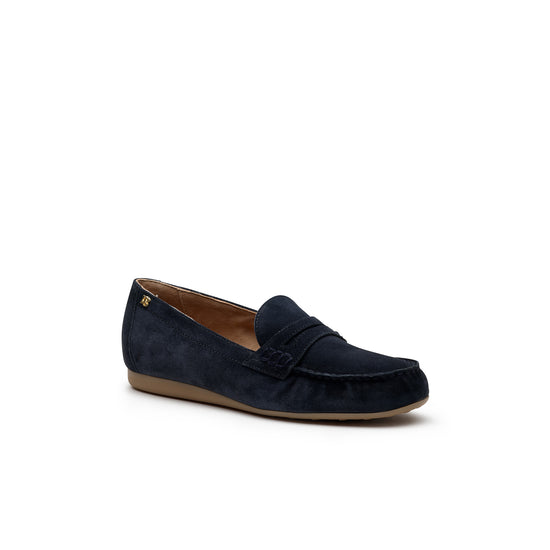 Womens Space Suede Loafer- Paul Green Shoes Emerson Loafer- 3/4 View view 3