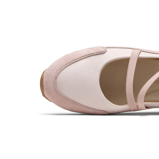 Womens Princess Suede Flat- Paul Green Shoes Dynamic Flat- Closeup Toebox View view 2