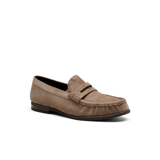 Womens Antelope Suede Loafer- Paul Green Shoes Emmy Loafer- 3/4 View view 3
