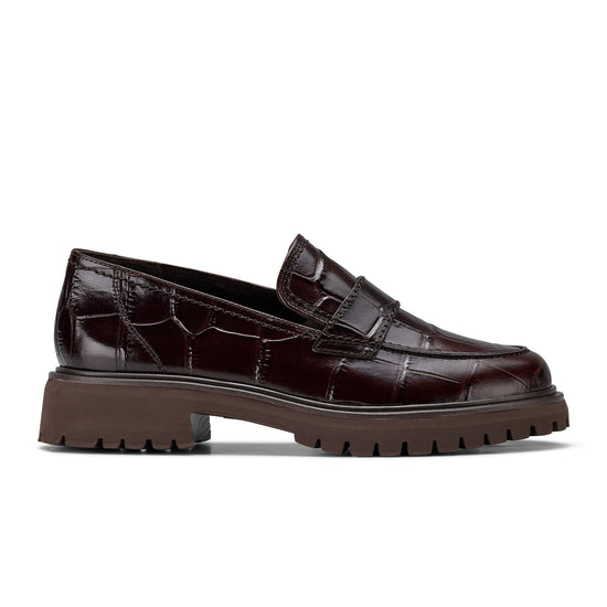 Womens Moro Croco Loafer- Paul Green Friendly Loafer- Side Profile View view 1