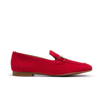 Daphne Flat Flat Paul Green Shoes 5.5 Chili Suede