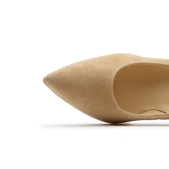 Womens Dakar suede Pump- Paul Green Shoes Diana Pump- Closeup Toe Box View view 2