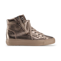 Paul Green Shoes Wells Sneaker6 Earth Metallic Nappa