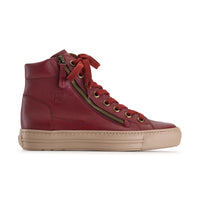 Paul Green Shoes Wells Sneaker6 Wine Leather