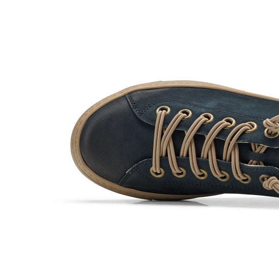 Womens Space Nubuck Sneaker- Paul Green Shoes Hadley Sneaker- Closeup of Toe Box View view 2