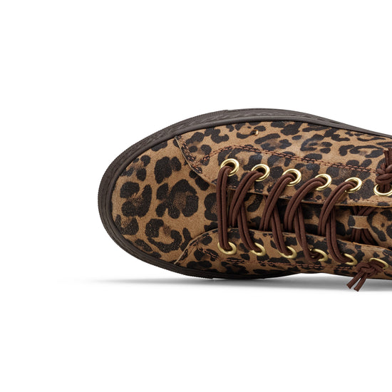 Womens Leopard Print Sneaker - Paul Green Hadley Sneaker - Closeup Of Toe Box View view 2