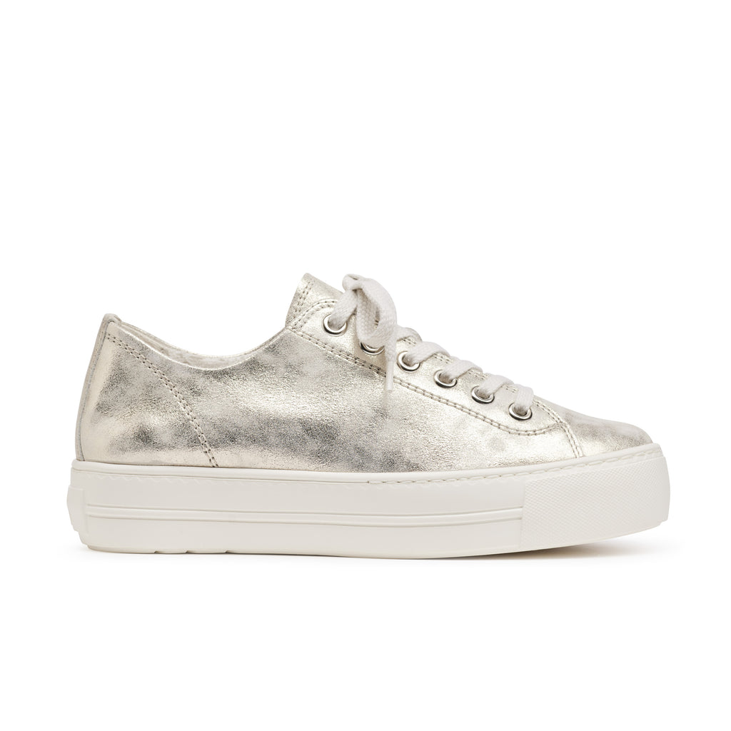 Women's Bixby Sneaker - Mineral Metallic Leather Slip On
