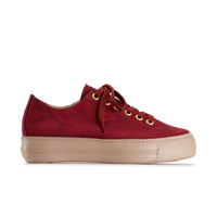 Paul Green Shoes Bixby Sneaker6 Wine Nubuk
