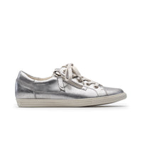 Paul Green Shoes Addie Sneaker6 Silver Metallic Vintage