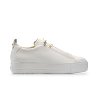 Paul Green Shoes Faye Sneaker6 White Gold Combo