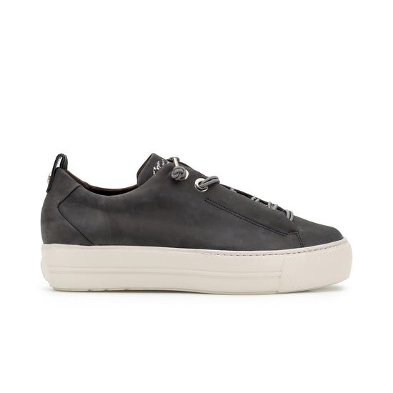 Womens Iron Nubuck Sneaker- Paul Green Shoes Faye Sneaker- Side View