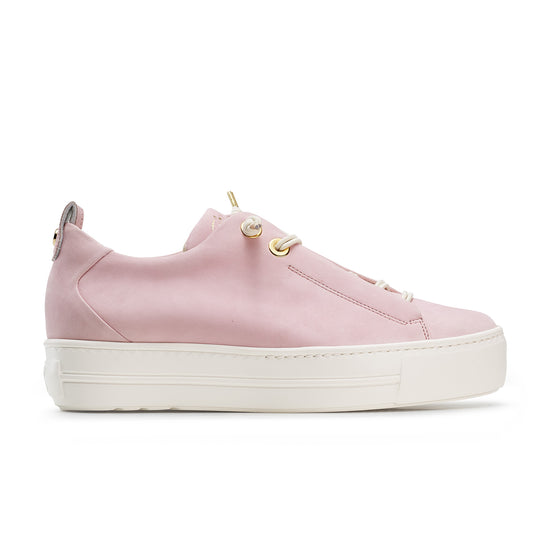 Womens Princess Nubuck Sneaker- Paul Green Shoes Faye Sneaker- Side View view 1