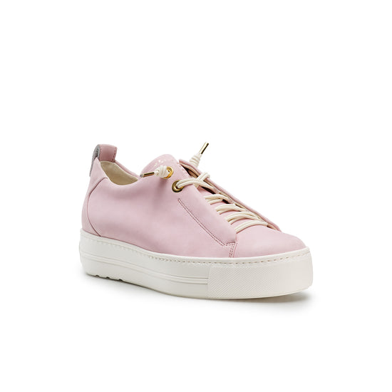 Womens Princess Nubuck Sneaker- Paul Green Shoes Faye Sneaker- 3/4 View view 3